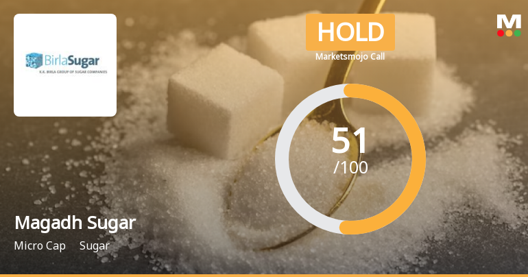Magadh Sugar & Energy Ltd is Rated Hold by MarketsMOJO