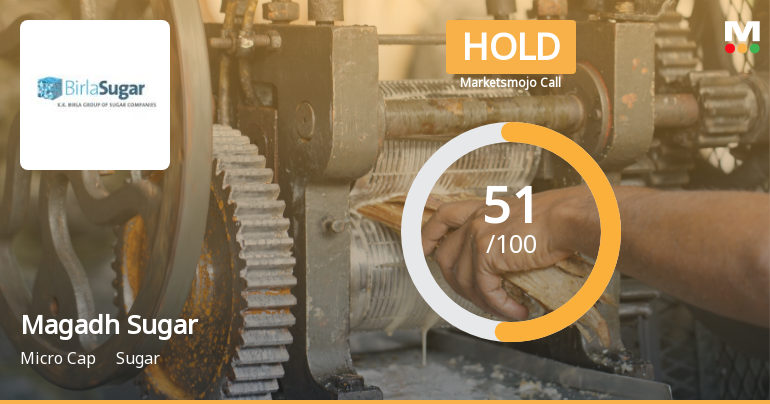 Magadh Sugar & Energy Ltd Upgraded to Hold on Technical Improvements and Valuation Appeal