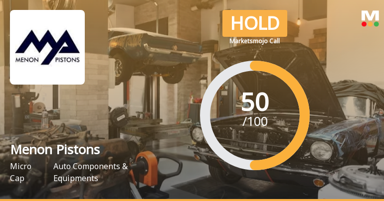Menon Pistons Ltd Upgraded to Hold on Technical Improvements and Valuation Appeal