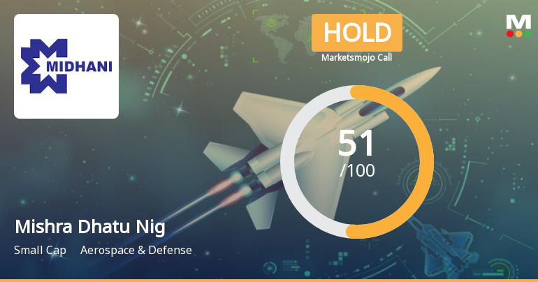 Mishra Dhatu Nigam Ltd Upgraded to Hold by MarketsMOJO on Technical Improvements