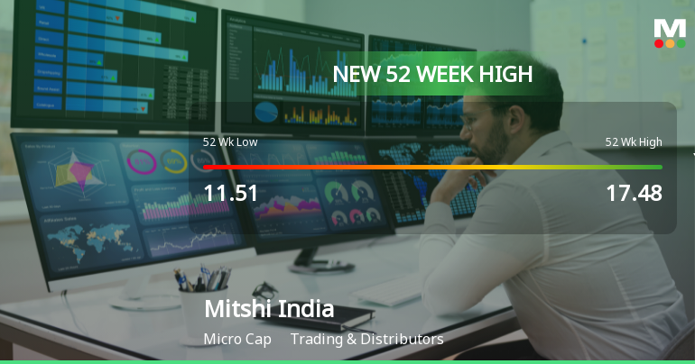 Broad-Based Technical Strength Lifts Mitshi India Ltd to 52-Week High of Rs 17.99