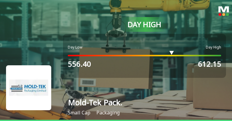 Mold-Tek Packaging Ltd Surges 7.76% to Day's High of Rs 590.8 — Outperforms Sector by 4.71 Percentage Points
