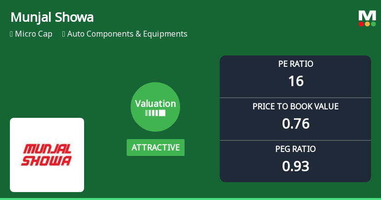 Munjal Showa Ltd: Valuation Shifts Signal Renewed Price Attractiveness Amid Mixed Returns