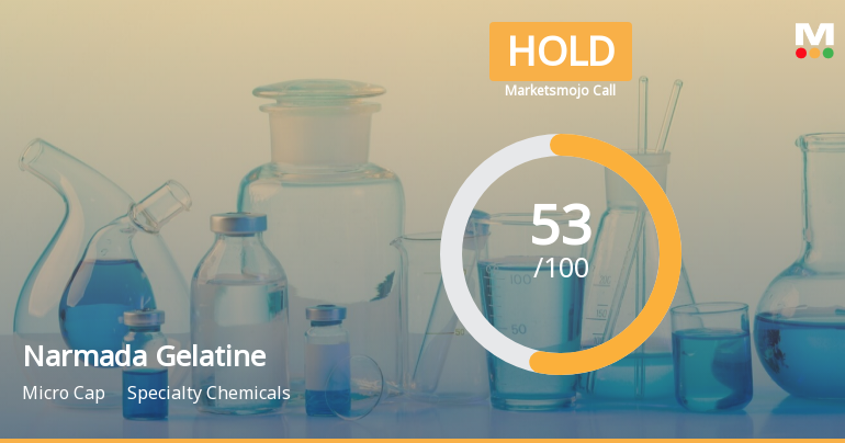 Narmada Gelatines Ltd is Rated Hold by MarketsMOJO