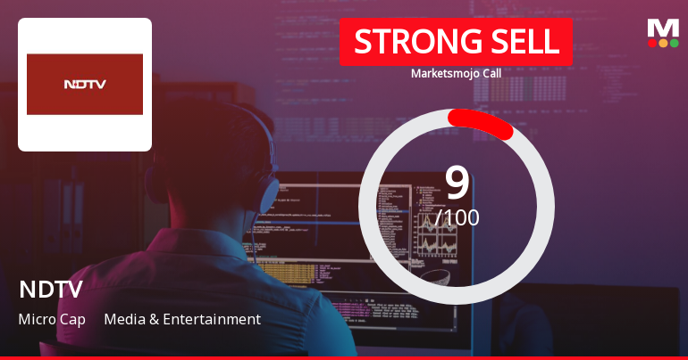 New Delhi Television Ltd is Rated Strong Sell