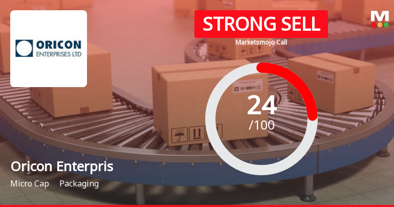 Oricon Enterprises Downgraded to Strong Sell Amid Weak Financials and Mixed Technical Signals