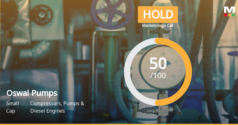 Oswal Pumps Ltd is Rated Hold by MarketsMOJO