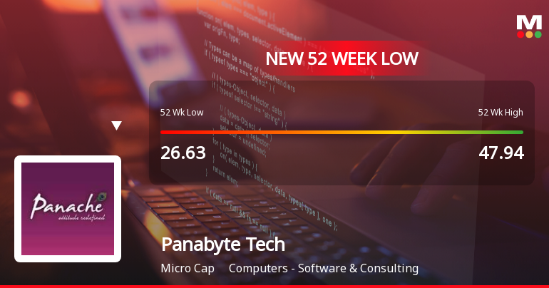Five Consecutive Losses Push Panabyte Technologies Ltd to a New 52-Week Low