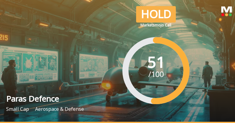 Paras Defence and Space Technologies Ltd Upgraded to Hold by MarketsMOJO on Valuation and Financial Trends