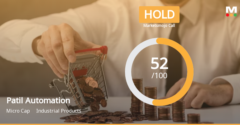 Patil Automation Ltd is Rated Hold by MarketsMOJO
