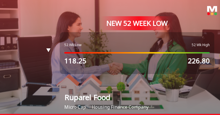 Ruparel Food Products Ltd Falls to 52-Week Low of Rs 96.05 as Sell-Off Deepens
