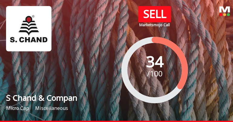 S Chand & Company Ltd Upgraded to Sell: A Detailed Analysis of Quality, Valuation, Financial Trend and Technicals