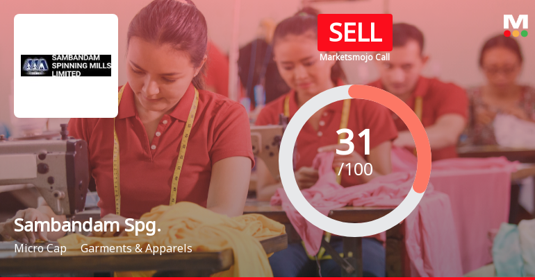 Sambandam Spinning Mills Ltd Upgraded to Sell on Technical Improvements Despite Weak Fundamentals