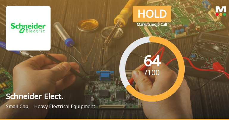 Schneider Electric Infrastructure Ltd Upgraded to Hold on Technical and Financial Improvements