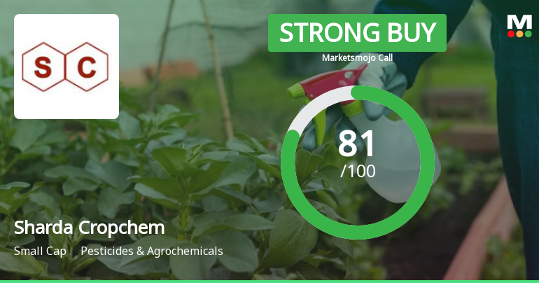 Sharda Cropchem Ltd Upgraded to Strong Buy on Robust Financials and Bullish Technicals