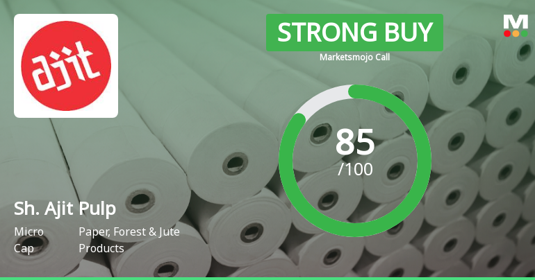 Shree Ajit Pulp and Paper Ltd Upgraded to Strong Buy on Robust Financials and Technicals