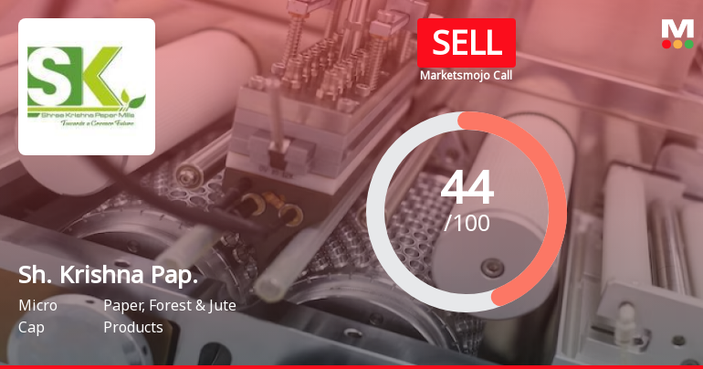 Shree Krishna Paper Mills & Industries Ltd is Rated Sell