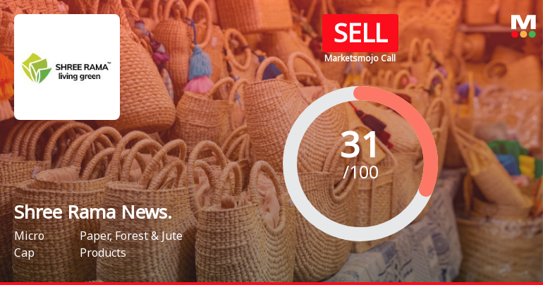 Shree Rama Newsprint Ltd Upgraded to Sell on Technical Improvements Despite Weak Fundamentals