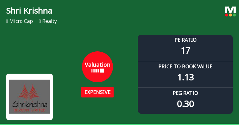 Shri Krishna Devcon Ltd Valuation Shifts Amidst Market Rally