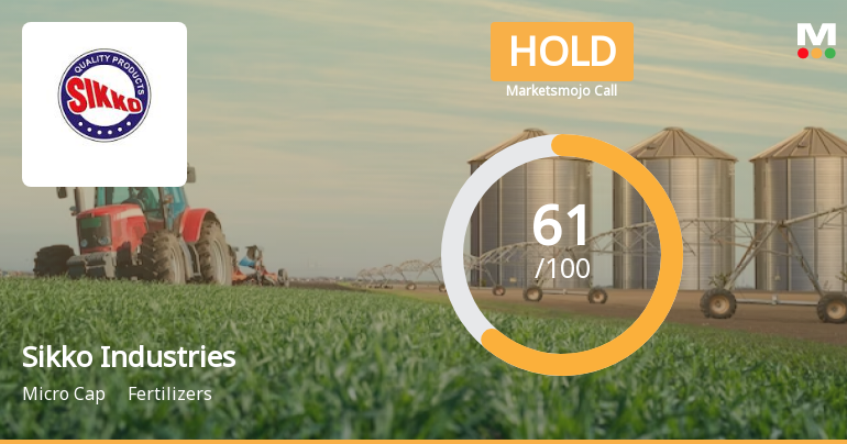 Sikko Industries Ltd is Rated Hold by MarketsMOJO