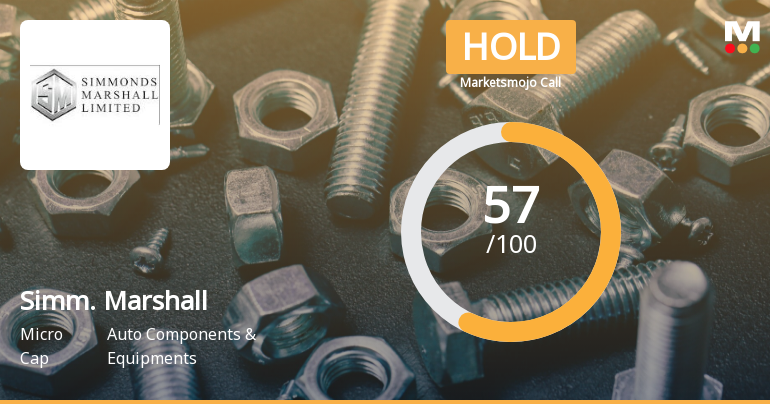 Simmonds Marshall Ltd is Rated Hold by MarketsMOJO