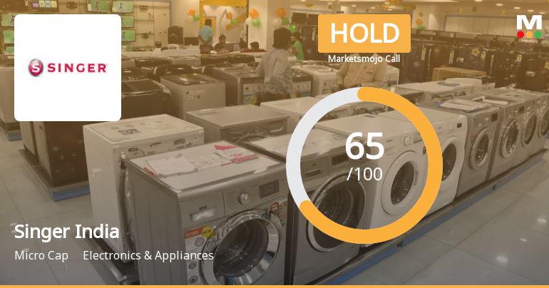 Singer India Ltd is Rated Hold by MarketsMOJO