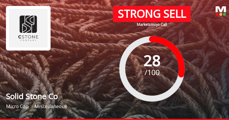 Solid Stone Company Ltd Downgraded to Strong Sell Amid Weak Fundamentals and Mixed Valuation