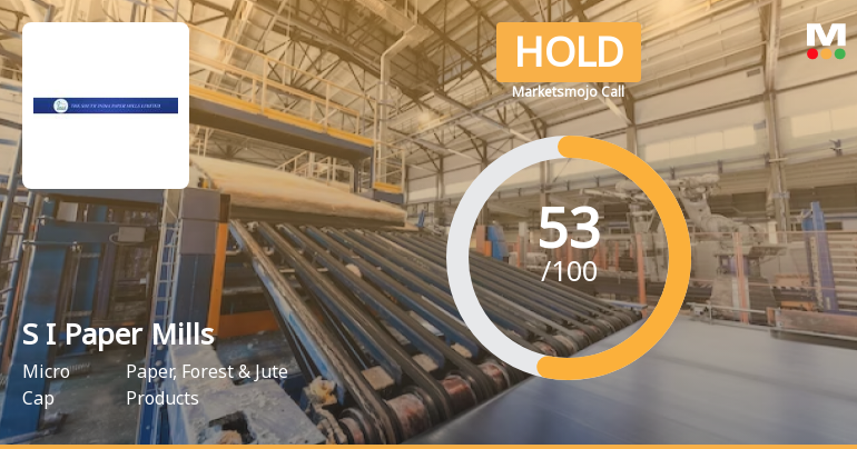 South India Paper Mills Ltd is Rated Hold