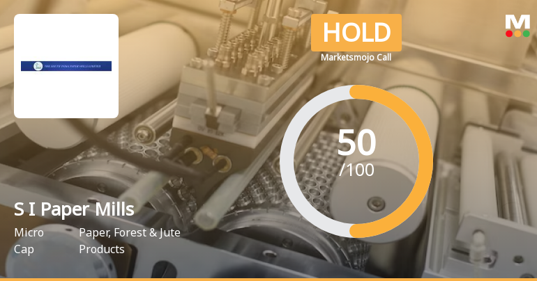 South India Paper Mills Ltd is Rated Hold by MarketsMOJO