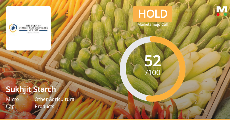 Sukhjit Starch & Chemicals Ltd Upgraded to Hold Amid Mixed Financial and Technical Signals