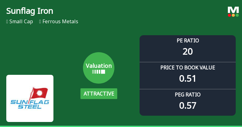 Sunflag Iron & Steel Company Ltd: Valuation Shifts Signal Renewed Price Attractiveness