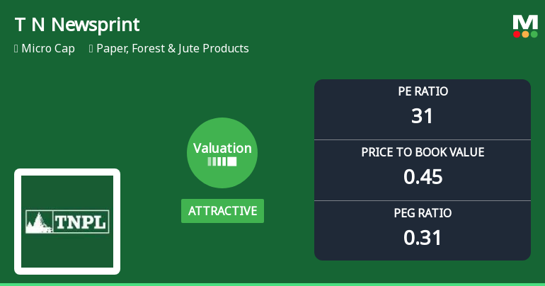 Tamil Nadu Newsprint & Papers Ltd: Valuation Shift Signals Renewed Price Attractiveness