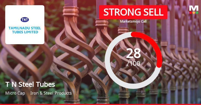 Tamilnadu Steel Tubes Ltd Downgraded to Strong Sell Amid Weak Fundamentals and Bearish Technicals