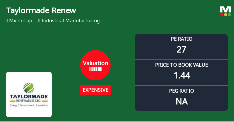 Taylormade Renewables Ltd Valuation Shifts Signal Price Attractiveness Concerns