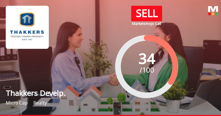 Thakkers Developers Ltd Upgraded to Sell as Technicals Improve Despite Expensive Valuation