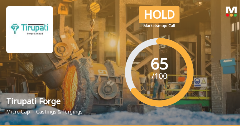 Tirupati Forge Ltd is Rated Hold by MarketsMOJO