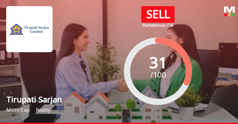 Tirupati Sarjan Ltd Upgraded to Sell on Technical Improvement Despite Weak Fundamentals