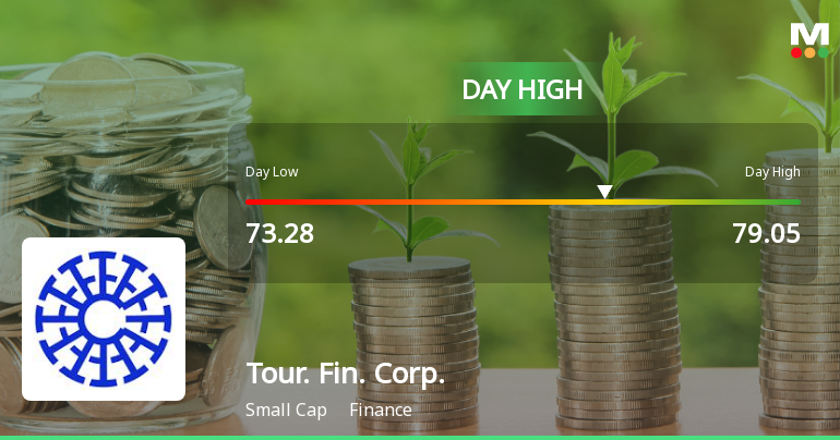 Tourism Finance Corporation of India Ltd Surges 7.98% to Day's High of Rs 78.48 — Outperforms Sector by 7.23 Percentage Points