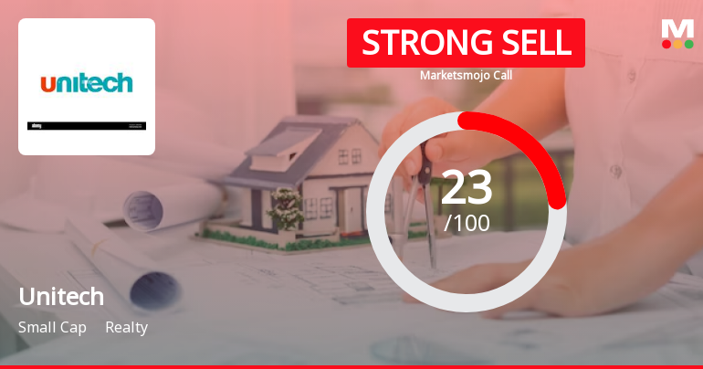 Unitech Ltd is Rated Strong Sell