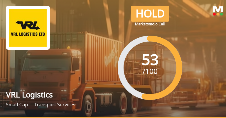 VRL Logistics Ltd is Rated Hold by MarketsMOJO