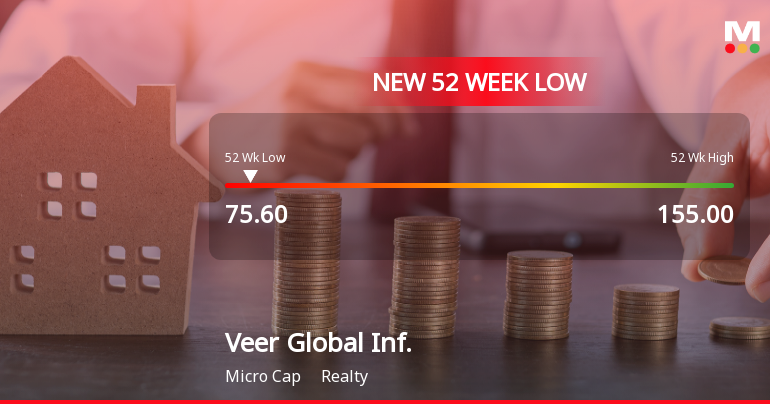 Markets Rally, But Veer Global Infraconstruction Ltd Sinks to 52-Week Low in Stock-Specific Sell-Off
