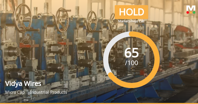 Vidya Wires Ltd is Rated Hold by MarketsMOJO