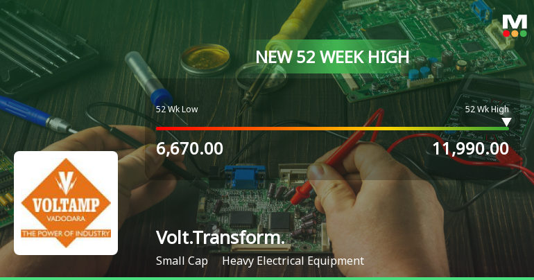 Broad-Based Technical Strength Lifts Voltamp Transformers Ltd to 52-Week High of Rs 11990