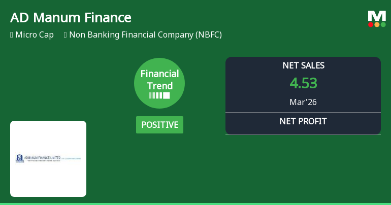 AD Manum Finance Ltd Reports Strong Quarterly Turnaround Amid NBFC Sector Challenges