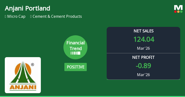 Anjani Portland Cement Ltd Reports Positive Financial Turnaround in Q4 FY26