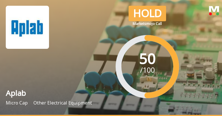 Aplab Ltd is Rated Hold by MarketsMOJO