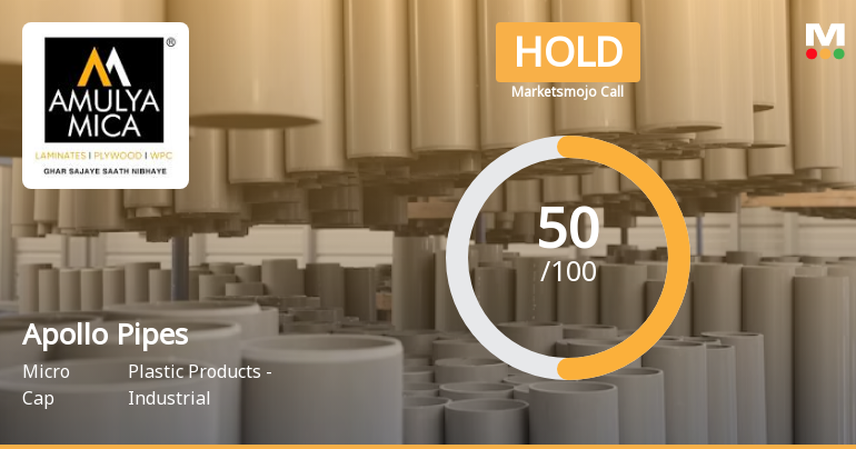 Apollo Pipes Ltd is Rated Hold by MarketsMOJO