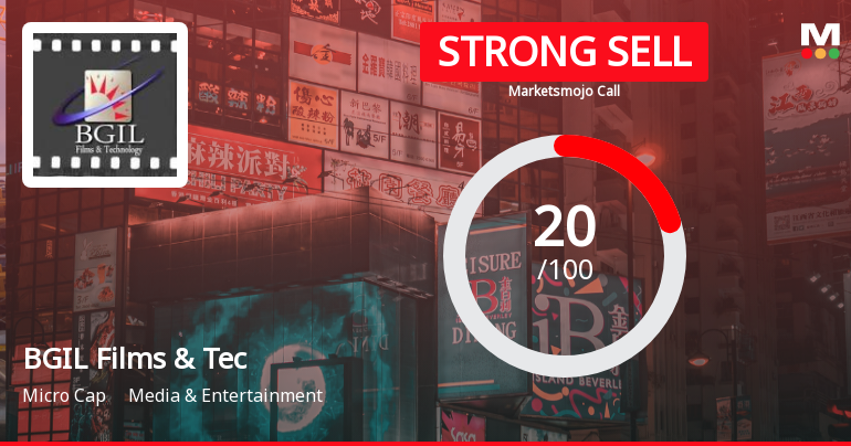 BGIL Films & Technologies Ltd Downgraded to Strong Sell Amid Mixed Financial and Valuation Signals