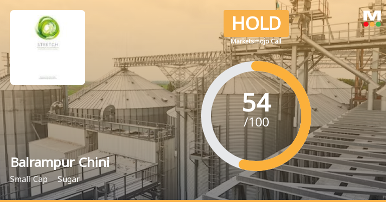 Balrampur Chini Mills Ltd is Rated Hold by MarketsMOJO