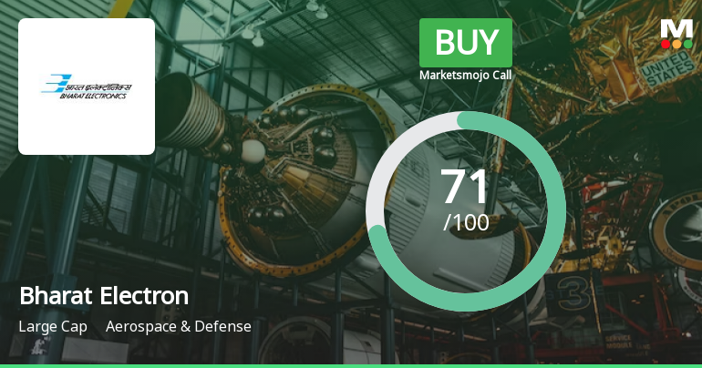 Bharat Electronics Ltd is Rated Buy by MarketsMOJO